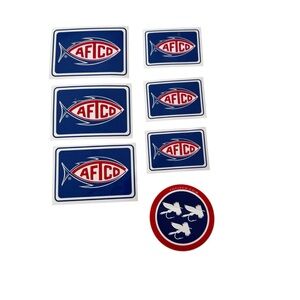 New AFTCO Fishing Stickers Lot of 5
